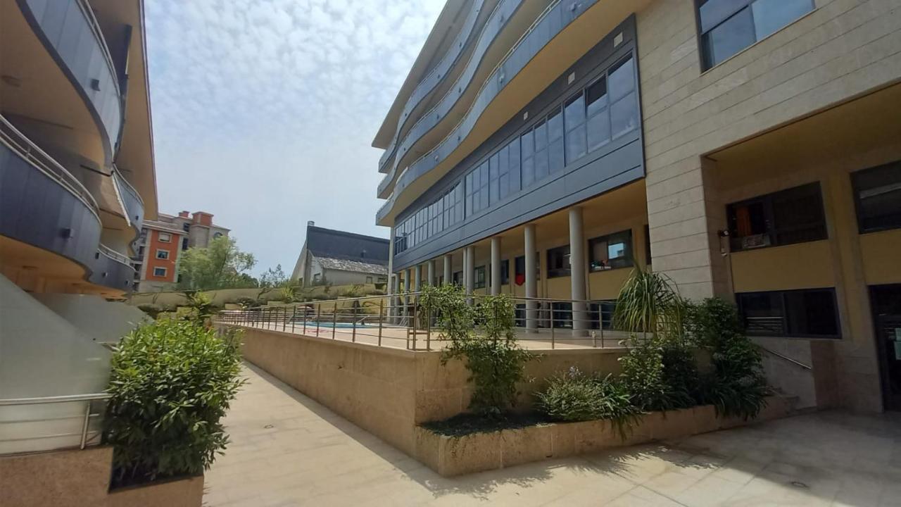 Apartamento En Urbanizacion Con Piscina En Playa De Silgar Sanxenxo Bagian luar foto