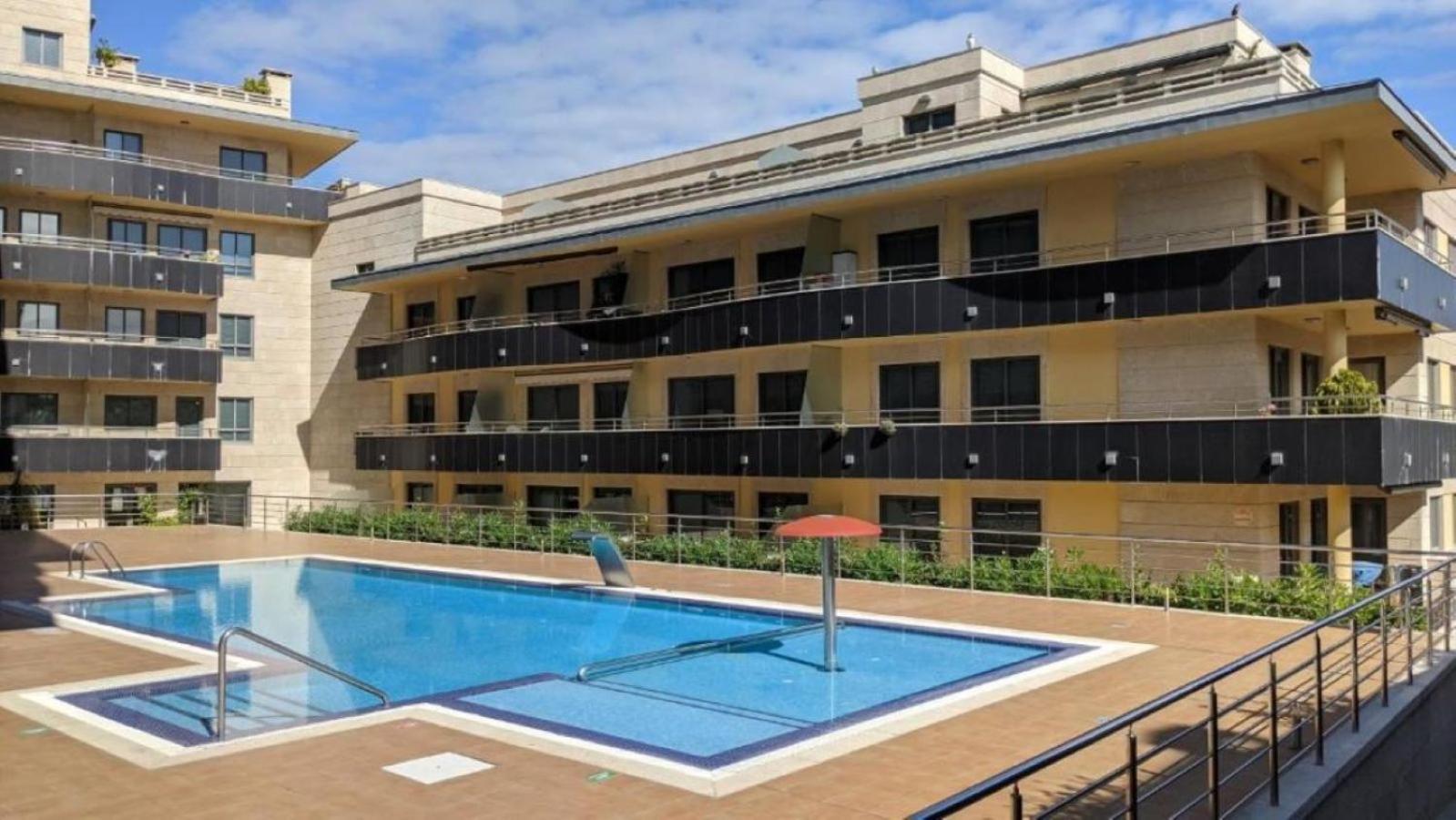 Apartamento En Urbanizacion Con Piscina En Playa De Silgar Sanxenxo Bagian luar foto